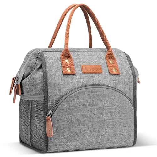 LOKASS Insulated Lunch Bag for Women & Men - Reusable 10 L Lunch Box for Women - Leakproof Tote Cooler Bag for Adults Wor...