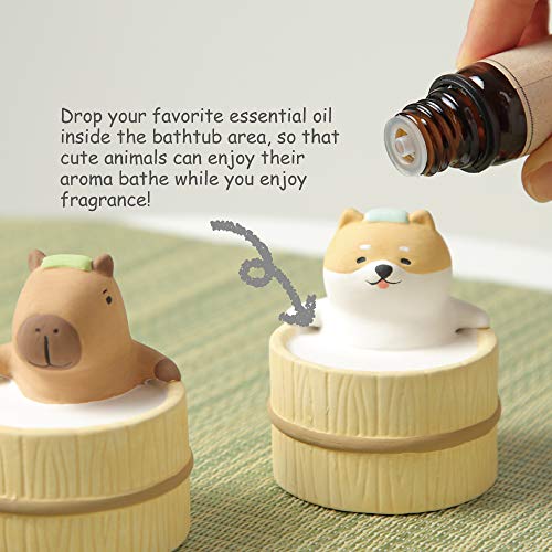 Aroma Ceramic Stone Diffuser [Japan Import] Aromatherapy Essential Oil Diffuser, Non Electric, Passive, Unique, Cute, Anim...