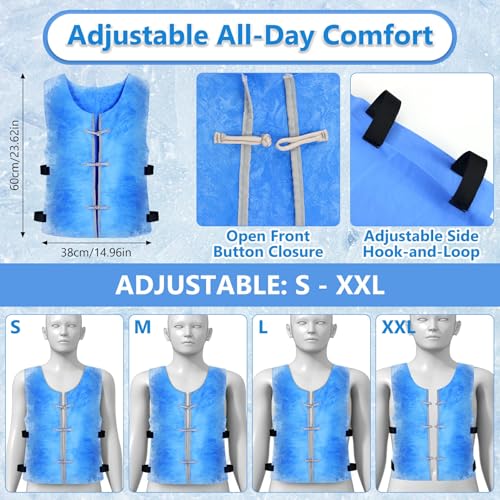 Loxiia Evaporative Cooling Vest for Men & Women, Water-Activated Cooling Vest for Hot Weather