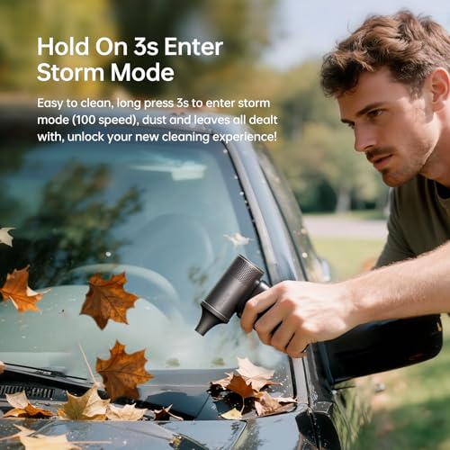JISULIFE Portable Handheld Fan Ultra2 9000mAh, Max 25 Hrs, 5 IN 1, 100 Speed Turbo Fan, Rechargeable 18W Power Bank with F...