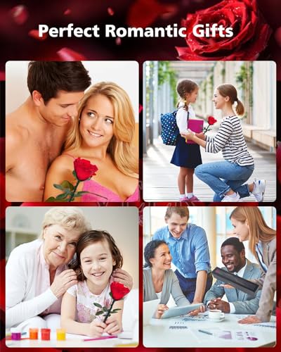 YAMPP Preserved Flowers Gifts for Women: Valentines Day Mothers Day Birthday Christmas Anniversary Wedding Gift for Mom Gi...