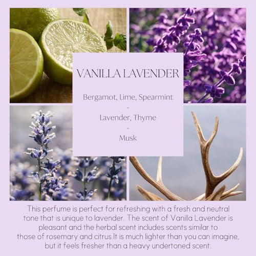 396 st. Rose Flower Reed Diffuser, Vanilla Lavender, 200ml(6.7oz) / Reed Diffuser Sets, Home Fragrance, Scented Oils, Home...