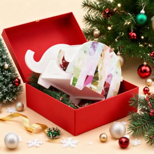 MOKANI Pen Pencil Holder for Desk Cute Elephant Gifts Desk Organizer Marker Makeup Brush Holders Workspace Organizers Offi...
