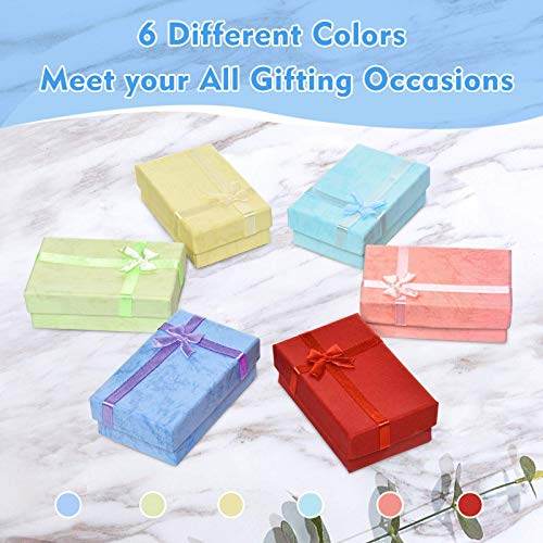 AQUEENLY 24-Piece Gifts Box Set, Jewelry Gift Boxes for Rings, Pendants, Earring, Necklaces - Cardboard Jewelry Boxes for ...
