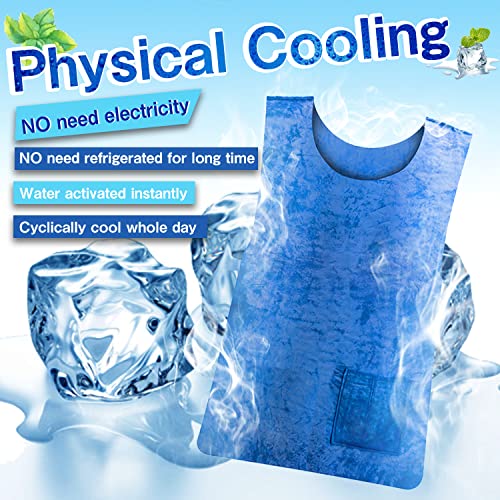 HUOFU Ice Cooling Vest for Men Women - Water Evaporative Cool Shirt for MS Patient Outdoor Sport Working Hot Summer Weathe...