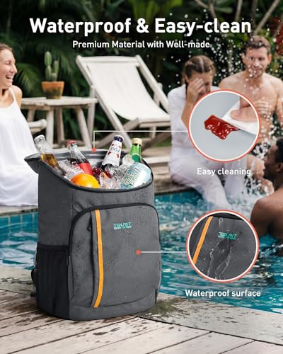 TOURIT Cooler Backpack 30 Cans Lightweight Insulated Backpack Cooler Leak-Proof for Men and Women