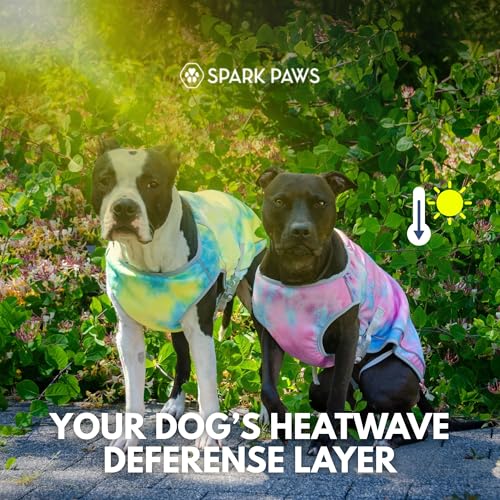 Spark Paws Dog Cooling Vest - SPF 50 UV Sun Protection - Summer Heat Relief Gear for Dogs, Lightweight, Evaporative Coolin...