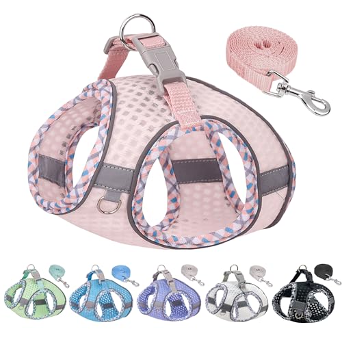JOYPAWS Step in Dog Harness and Leash Set, No Pull Escape Proof Vest Harness with Soft Diamond Mesh and Reflective Bands, ...