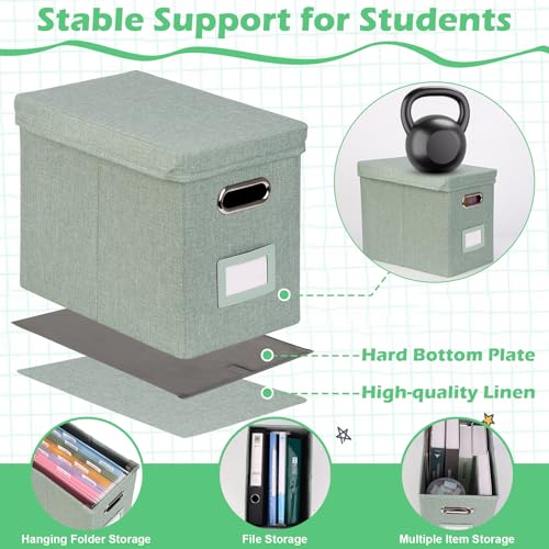 DOSTATNI School Years Organizer Kit K-12 School Years Memory Keeper with 15 Hanging File Folders Plastic 4 different Label...