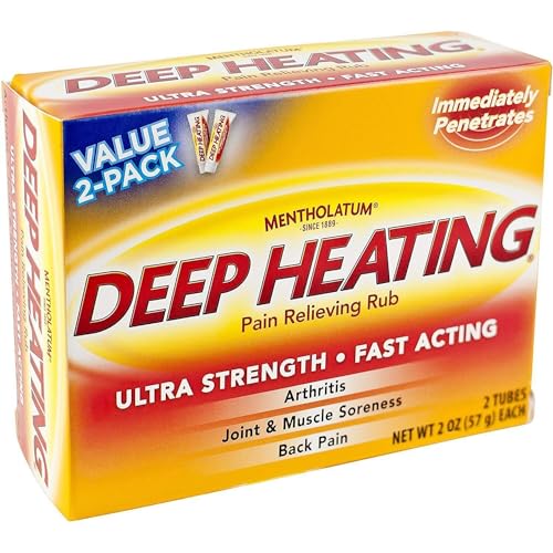 Mentholatum Deep Heating Pain Relieving Rub 2 x 2 Ounce (3 Pack)