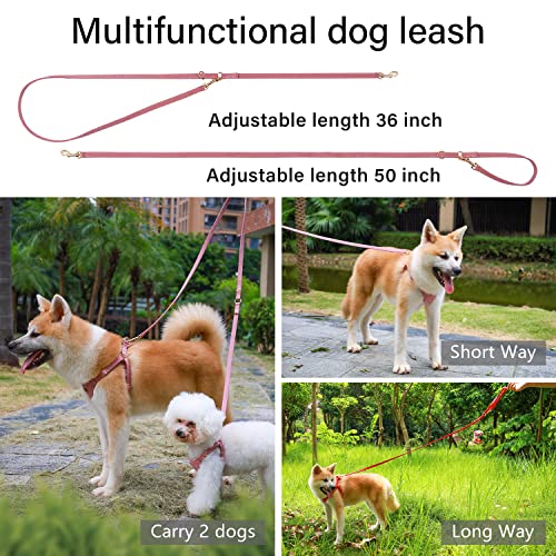 CHEDE No Pull Puppy Harness and Multifunction Dog Leash Set- 8 Colors Soft Adjustable No Choke Escape Proof Cute,Lightweig...