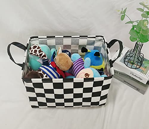 MAIZMZ Rectangular Storage Basket Collapsible Organizer Bin Waterproof Toy Box for Organizing Home/Dorm/Kitchen/Pet/Offic...
