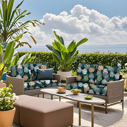 SUKAIKEQA Outdoor Cushion Covers Set,8PCS Patio Furniture Couch Seat Slipcovers, Replacement for Sofa Sectional Chair(Cove...