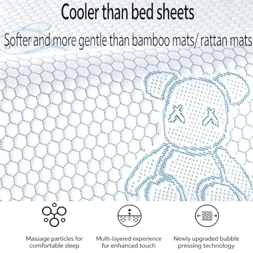 YOFANG Dog Cooling Mat 40”x28”,Double-Sided All-Season Pet Cooling Pad,Washable Non-Slip Cool Touch Bed for Large Medium S...