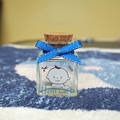HAMUIERS First Haircut Keepsake Holder, First Curl Keepsake Box for Kids Baby Keepsake Box Baby Shower for Babies to Keep ...