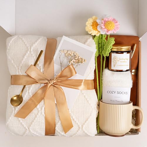 for Women - Get Well Soon Self Care Gift Baskets, Thinking of You Care Package Birthday Box for Women Her Sister Wife Girl...