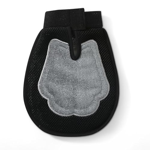 Wags & Wiggles Dual Sided Dog Grooming Glove with Rubber Paw - 2-IN-1 Grooming Tool for Brushing, Massaging, and Scrubbing...