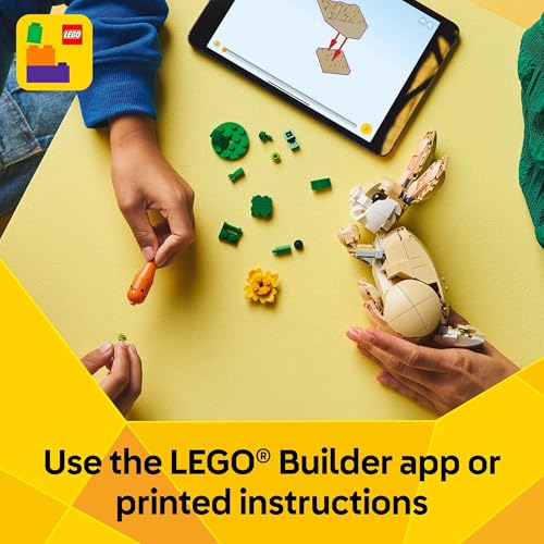 LEGO Creator 3 in 1 Cute Bunny Toy - Building Toy Set with 3 Build Options, Bunny, Seal, or Llama - Animal Figures for Kid...