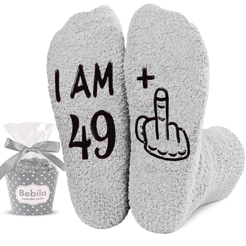 Bebila Birthday Gifts for Women Funny Socks for 30 40 50 60 70 Year Old Woman Birthday Gifts for Mom Sister Wife Friends