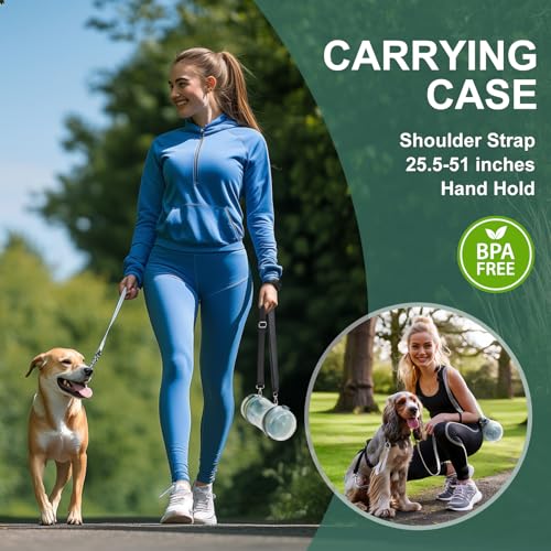 Gardner Pet Portable Dog Water Bottle&Food Container (49.6oz) – Leakproof Travel Water Bottle for Medium/Large Dogs (30+ l...