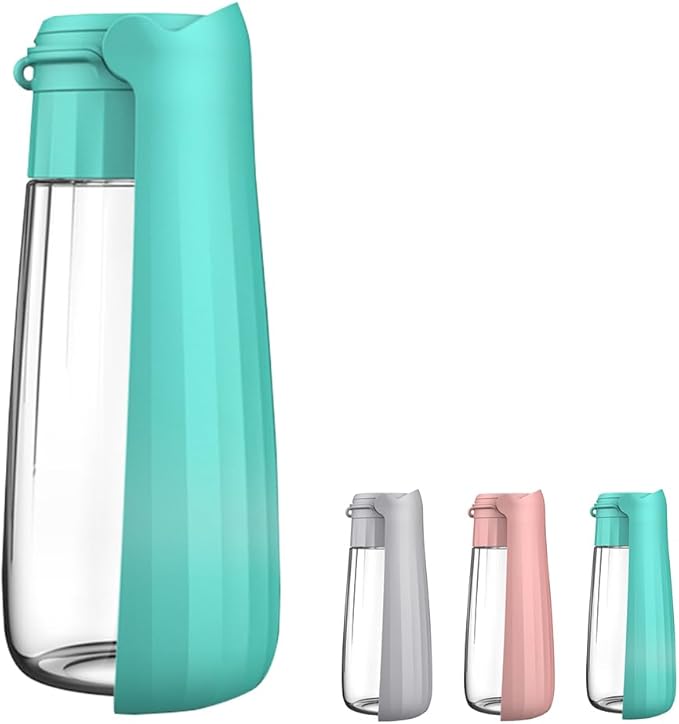 PawSailor Dog Water Bottle Portable for Walking Pet Travel 19 OZ Leak proof Water Bottle Bowl with Drinking Feeder Cat Pup...