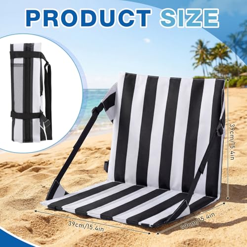Tegeme 2 Pcs Foldable Pool Chairs Portable Poolside Seat for Edge of Pool Portable Flip Beach Chairs for Poolside Camping...