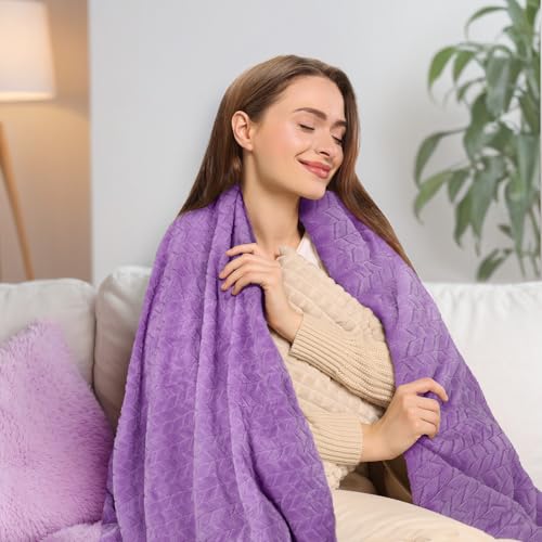 Birthday Gifts for Women, Relaxing Spa Gifts Care Package with Luxury Flannel Blanket, Light-Up Rose Flower, Unique Mother...