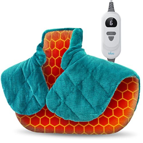 iDOO Graphene-Infused Heating Pad for Neck Shoulders and Back, Mothers Day Gifts for Mom, Birthday Gifts for Women Men Eld...