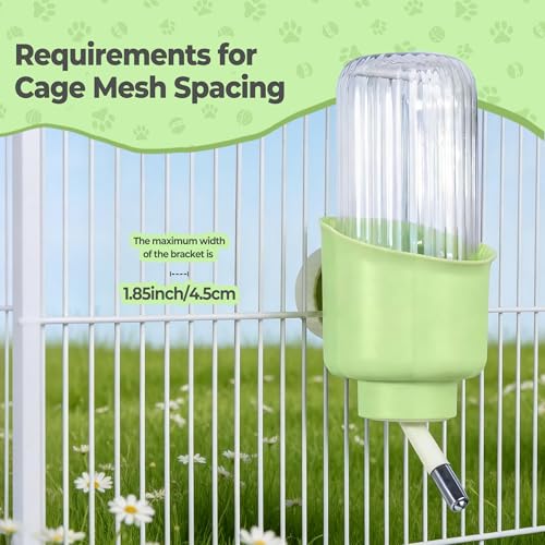 Guinea Pig Water Bottle/Dispenser for Cage 12Oz Hanging Rabbit Water Bottle No Drip Automatic Bunny Water Dispenser No Lea...