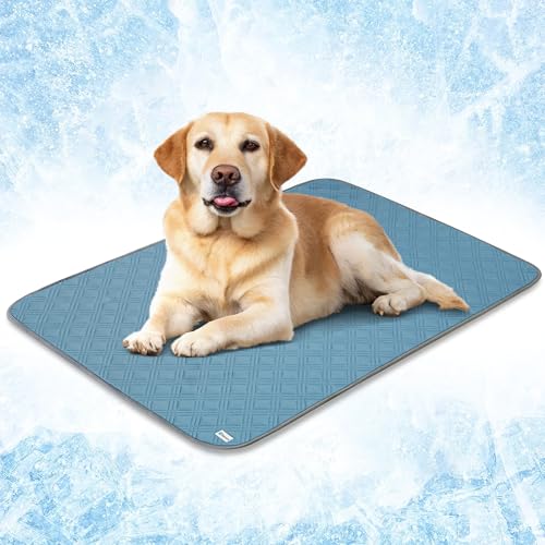 PetAmi Waterproof Cooling Mat for Dog, Premium Pet Cooling Blanket for Bed Crate, Anti Slip Indoor Dog Cool Pad for Sleepi...