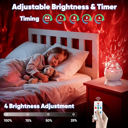 Red Night Light, Light Therapy Lamp, 2-in-1 Sensory Lights for Autism, 670nm Red Light for Sleep, Sensory Room Must-Have, ...