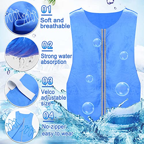 PANGTIKU Evaporative Ice Cooling Vest for Men - Body Cold Vest for MS Motorcycle Sport Working