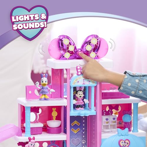 Disney Jr. Minnie Mouse Pet Hotel Playset, 23-piece Hotel Set, 20 Inch Tall Playset, Ages 3 and Up