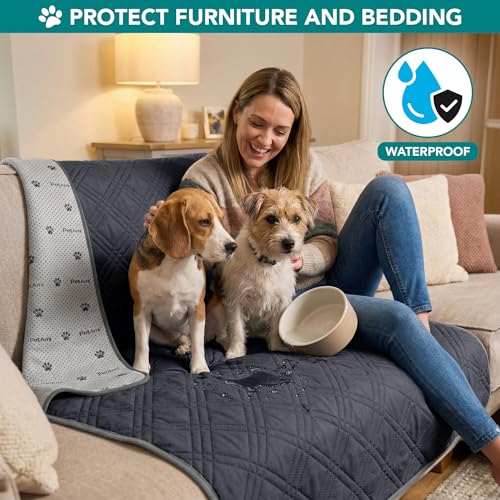 PetAmi Waterproof Cooling Mat for Dog, Premium Pet Cooling Blanket for Bed Crate, Anti Slip Indoor Dog Cool Pad for Sleepi...