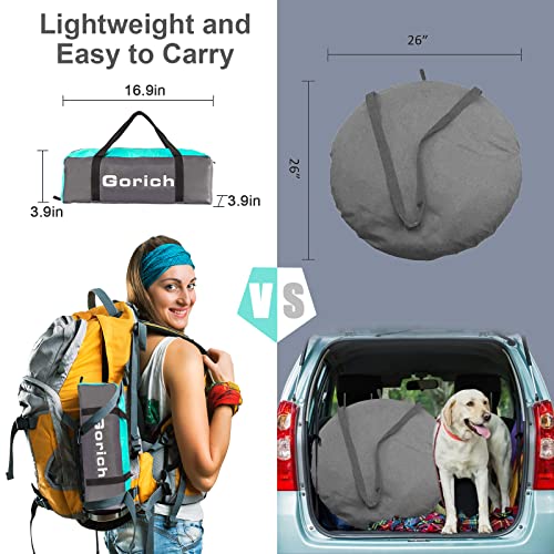 Gorich Beach Tent Sun Shelter for 3/4/6/8/10 Person with UPF 50＋ UV Protection, Lightweight & Easy Setup Beach Shade Canop...