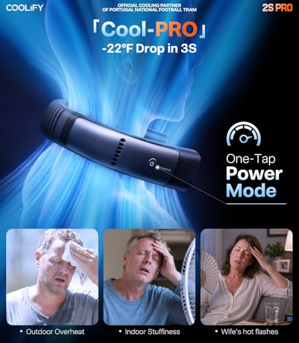 TORRAS Coolify 2026 Neck Air Conditioner 2S PRO, Ice-Feel Semiconductor Cooling Neck Cooler & Personal Air Conditioner for...