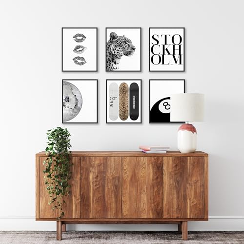 TwoDays Stockholm Style Room Decor for Women, Chic Trendy Wall Art for Living Room Aesthetic, Luxury Fashion Posters for H...