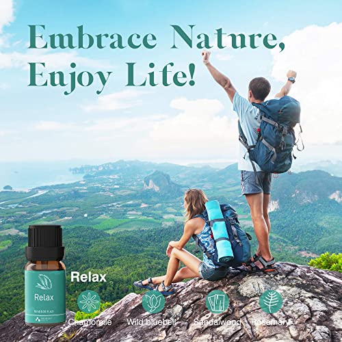 ASAKUKI Essential Oils, Essential Oil for Diffusers for Home, Well-Being Kit Gifts for Mom- Calm Mind, Sweet Dreams, Happ...