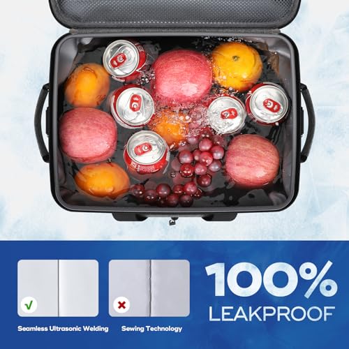 Maelstrom Soft Sided Cooler Bag, 30/40 Can Collapsible Insulated Ice Chest, Large Leakproof Portable Storage for Camping, ...