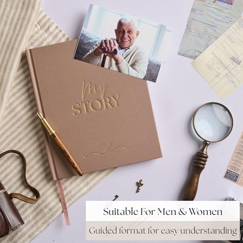 Bibi & Beau Legacy Story Journal – My Life in Writing | Guided Memory Book for Grandma, Grandpa, Mom, Dad | Thoughtful Kee...