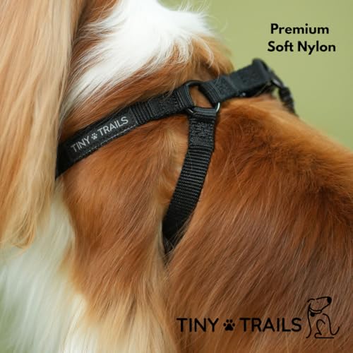 Tiny Trails Step-in Dog Harness for Medium Sized Breeds Adjustable No-Pull Soft Vest, Secure, Lightweight & Comfortable Pr...