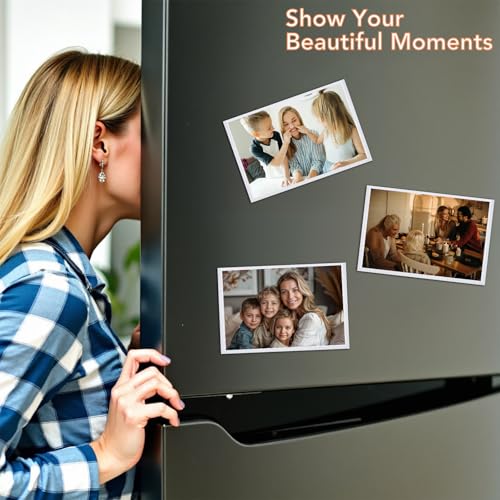 KKJCXY Magnetic Picture Frame, 10 Pcs Magnetic Picture Frames for Refrigerator 4x6, Magnetic Photo Frames with White Borde...