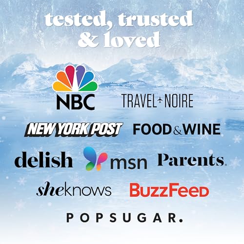 Cool Coolers by Fit & Fresh Slim Ice Packs, Quick Freeze Reusable Ice Packs for Lunch Boxes & Coolers, Long-Lasting, Space...