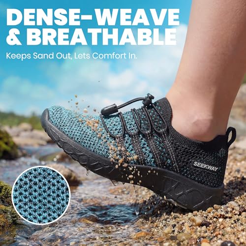 SEEKWAY Hiking Water Shoes for Kids and Toddler - Quick Dry Aqua Shoes and Barefoot for Surf Swim Beach Pool Kayak Sport A...