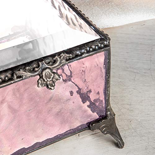 Graduation Keepsake Box Class of 2026 Personalized Name, Textured Clear Glass Jewelry Box, Engraved Memory Box with Gradua...