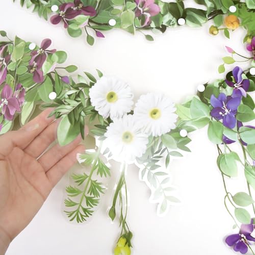 Cheerland Flower Garland Banner Wildflower Party Decorations for Enchanted Garden Floral Woodland Theme Picnic Mothers Day...