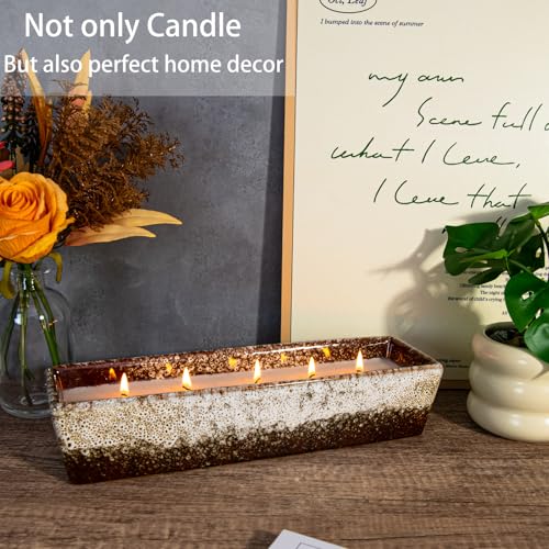 ARTKETTY Scented Candles - 5 Wicks Large Citrus Aromatherapy Candle, 24 oz, Long Lasting, Gift for Home Decor