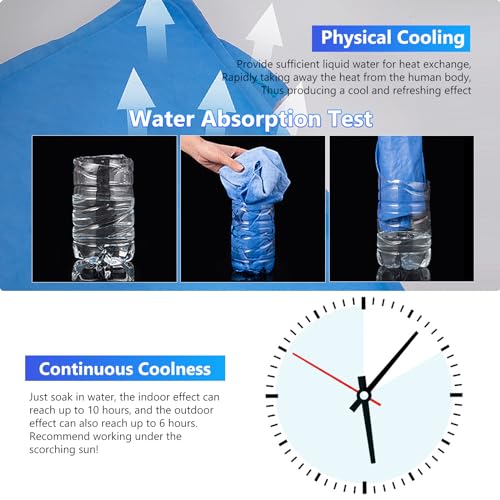 Qudubuy Cooling Ice Vest for Men Women, Upgraded Adjustable Evaporative Cooling Vest for Hot Weather, Reusable, Lightweigh...