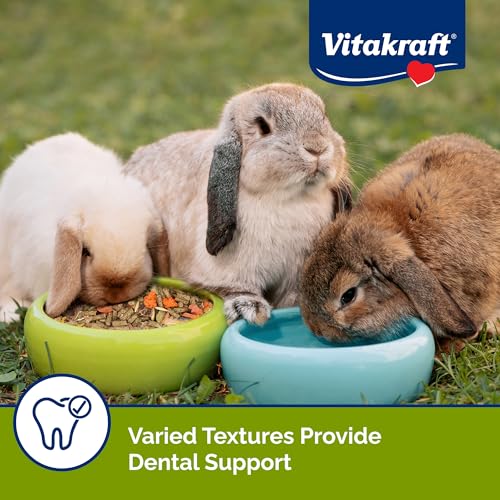 Vitakraft Menu Premium Rabbit Food - Alfalfa Pellets Blend - Vitamin and Mineral Fortified, Carrots, Greens, Grains, Fruit...