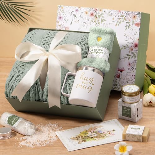 Self Care Gifts for Women Get Well Soon Gifts, Mothers Day Birthday Gifts for Women Care Package, Sympathy Gift Baskets Sp...